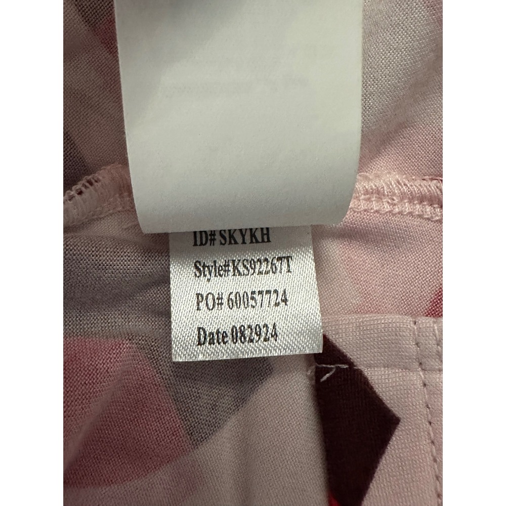 Kate Spade New York Women's Heart Print Pajama Set Pink Red Size Medium - Picture 7 of 7